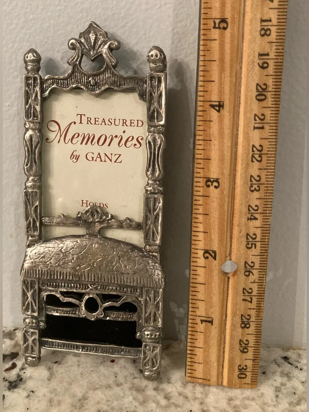 Vintage Ganz Pewter Photo Frame